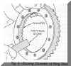 FIG. 3 - Stoning Chamfer of Ring Gear